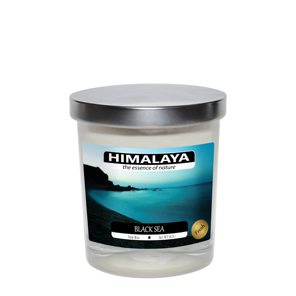 Nến thơm HIMALAYA Black Sea 1 bấc cao cấp hương thơm thư giãn, dễ chịu 140g