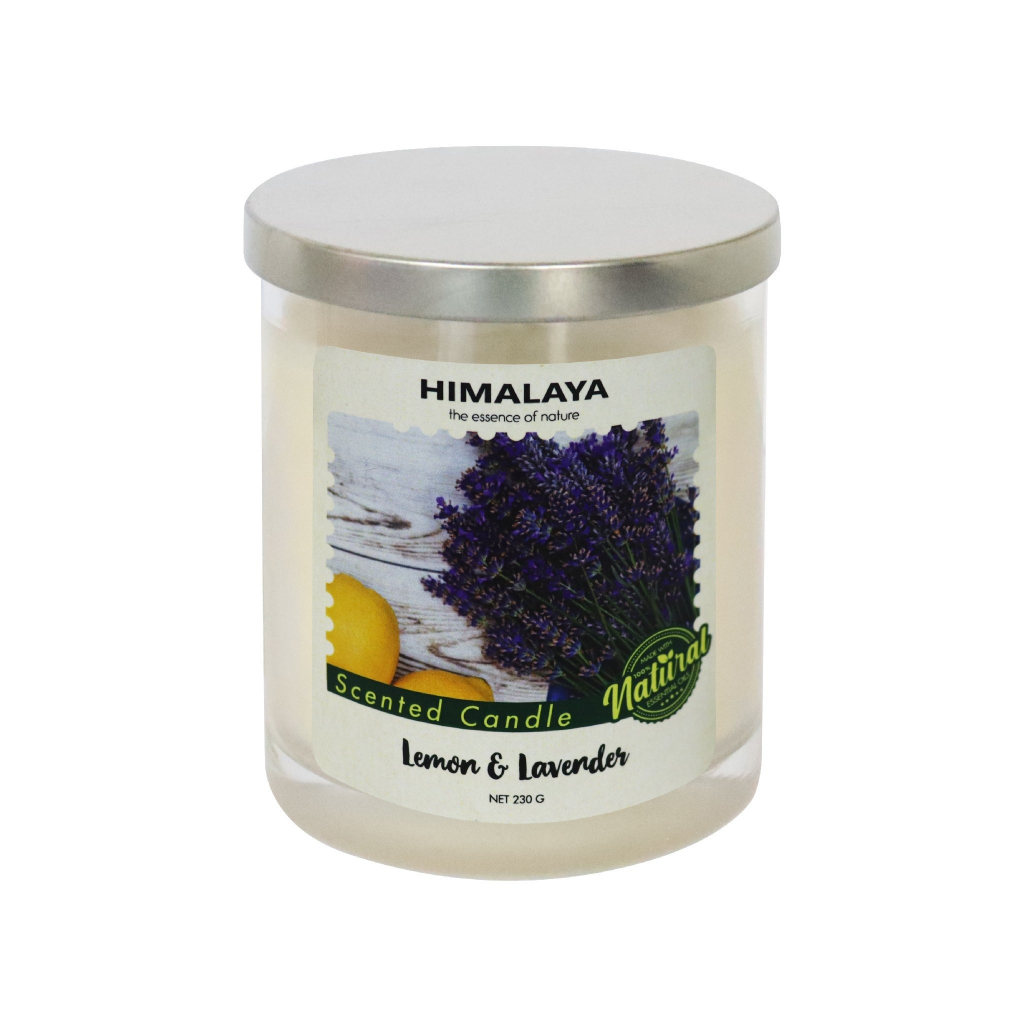 HIMALAYA - Nến thơm Himalaya - Lemon &amp; Lavender 1 bấc 140g