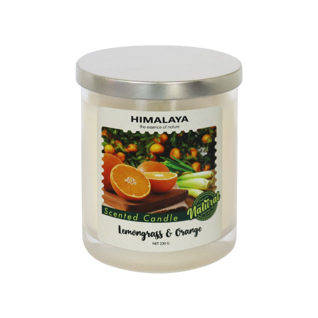 HIMALAYA - Nến Thơm Himalaya - Lemongrass &amp; Orange 1 bấc 230g