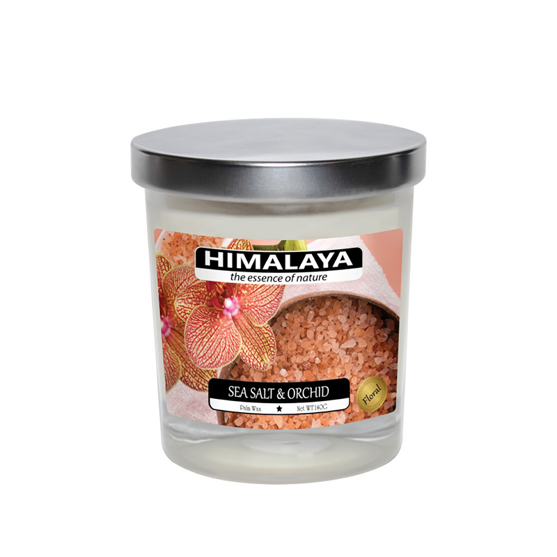 HIMALAYA - Nến Thơm Himalaya -Sea Salt &amp; Orchid 1 bấc 140g