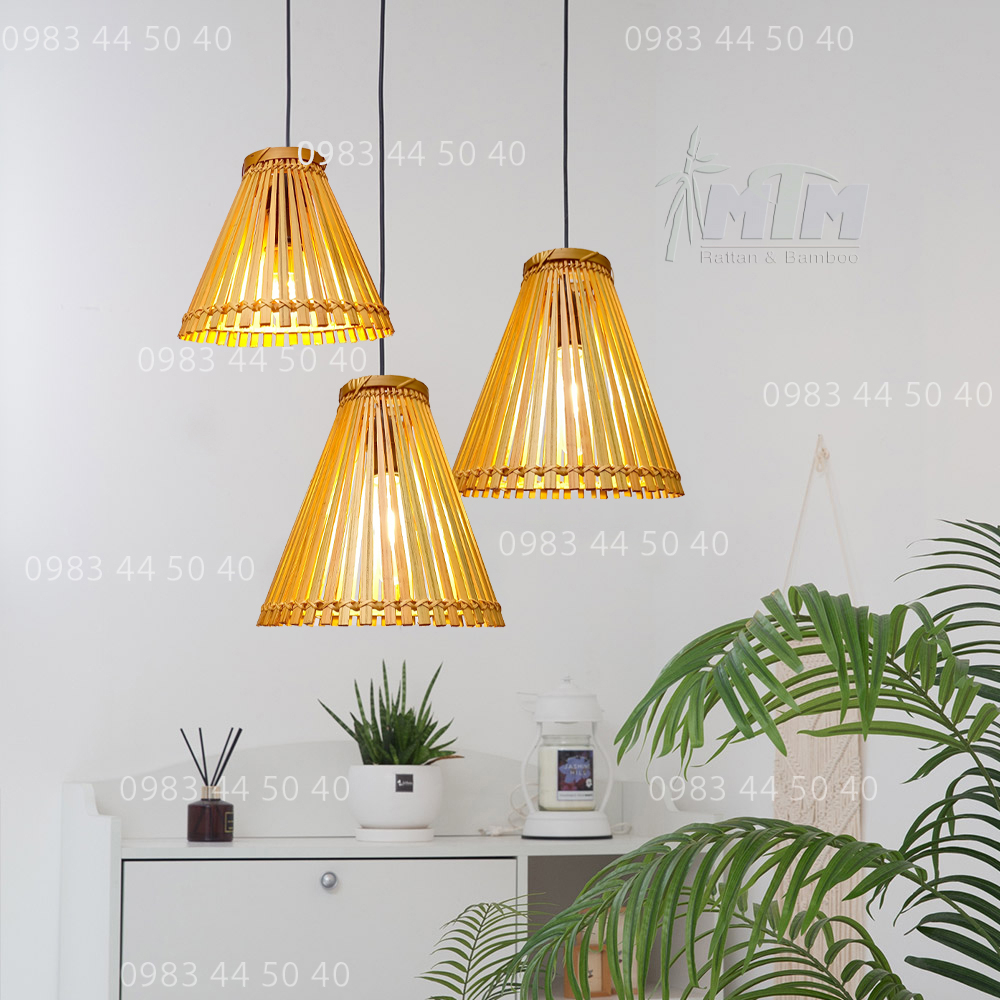 Đèn tre nơm xoè - Lồng đèn, Chụp đèn treo trang trí