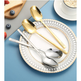 Muỗng inox với thiểt kế sang trọng, Thìa inox cao cấp cán dài tạo điểm nhấn cho những bữa tiệc