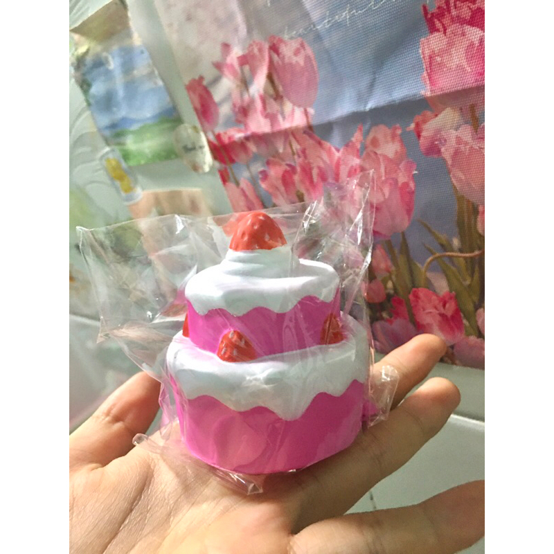 Squishy bánh kem 2 tầng mini siêu xinh🍰🌷