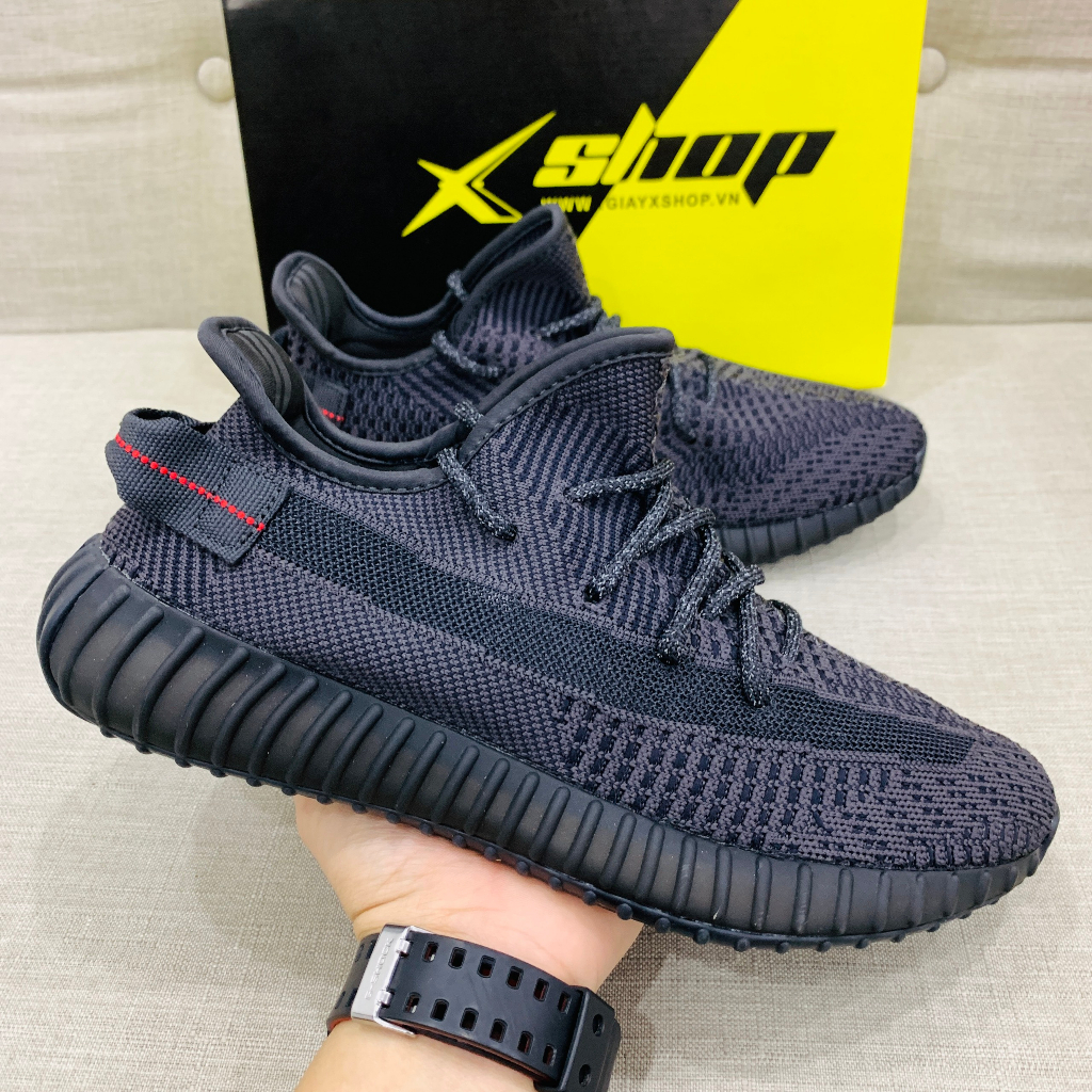 Giày_ YZ 350 V2 Black, Zebra, Grey- Giày Thể Thao 350 Đen PQ Năng Động