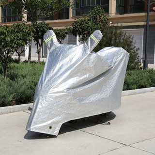 Bạt Phủ Xe Máy, Bạt Trùm Xe Máy Vải Dù Tráng Nhôm 3 Lớp, Có Lớp Lót Chống Xước Xe 88414