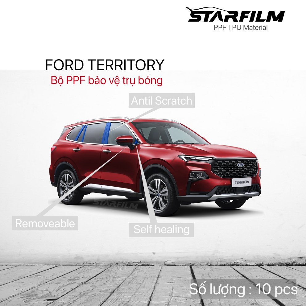 Ford Territory 2023 PPF TPU nội thất chống xước tự hồi phục STARFILM tặng miếng dán bảo vệ tay nắm cửa