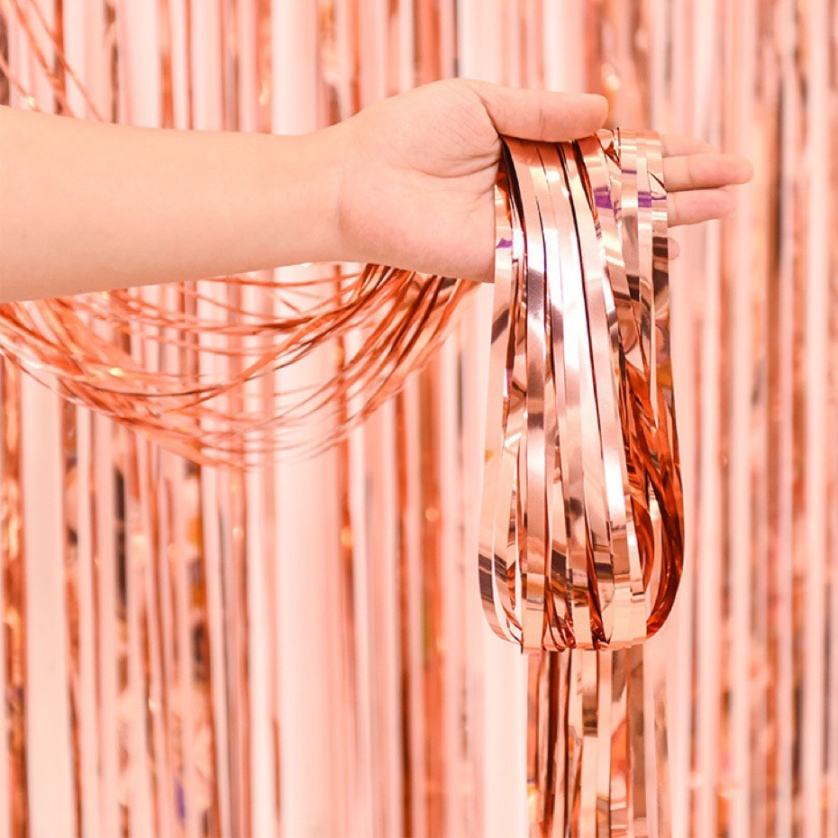 [XẢ KHO]  Rèm kim tuyến - Đồng (2mx1m) - Trang trí sinh nhật