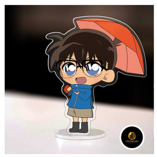 Mô hình đứng standee bằng arcrylic Thám Tử Lừng Danh Conan Shinichi Ran  Anime Chibi decor góc học tập để bàn cao 3cm 