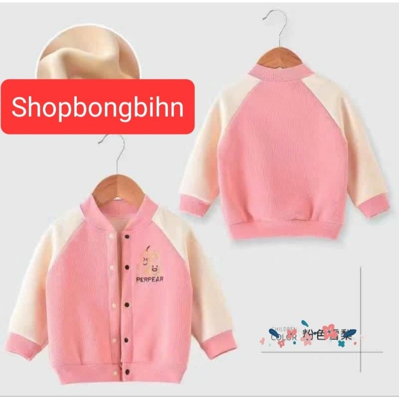 Áo khoác len tăm lót lông bé trai bé gái size nhí hàng Quảng Châu