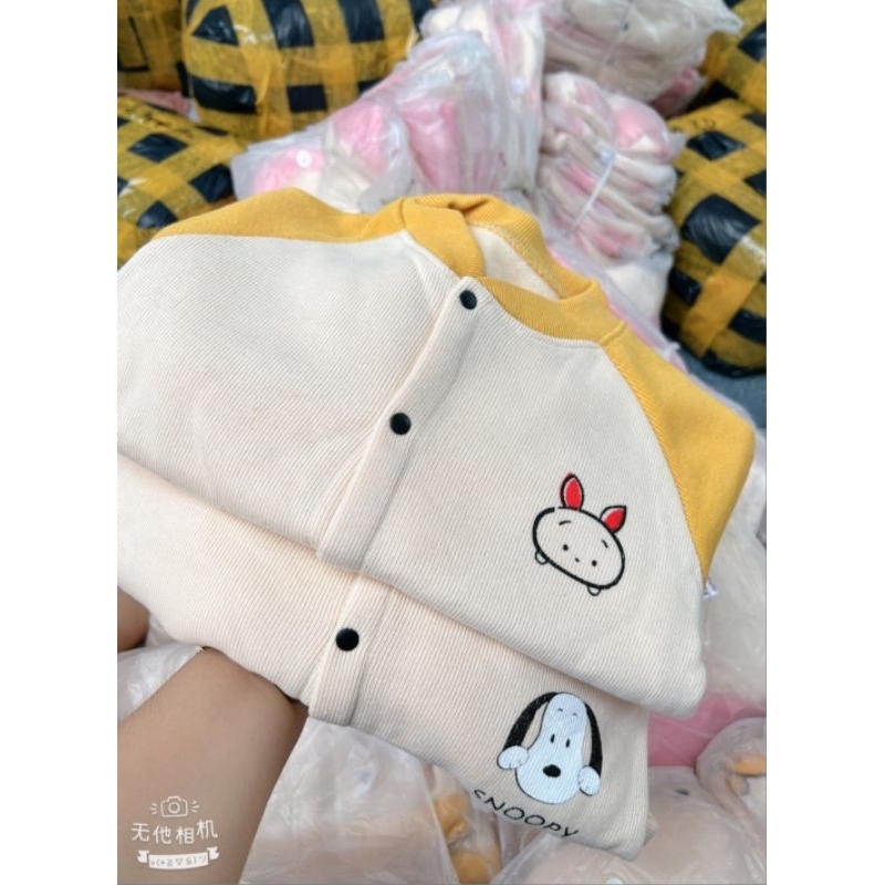 Áo khoác len tăm lót lông bé trai bé gái size nhí hàng Quảng Châu