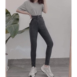 QUẦN BÒ JEANS NỮ CO GIÃN LƯNG CAO. HÌNH TRƠN ÔM DÁNG CỰC ĐẸP SẴN HÀNG