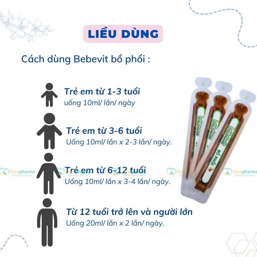 Bebevit bổ phổi cho bé siro đông trùng hạ thảo đào thải độc tố làm sạch phổi và tăng cường chức năng phổi TPN7.19