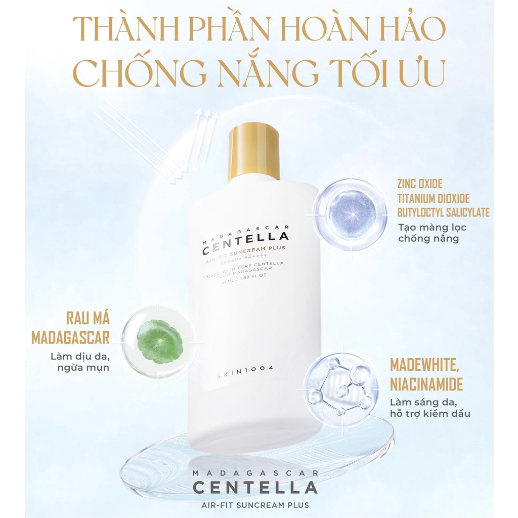 Kem Chống Nắng Skin1004 Madagascar Centella Air-Fit Suncream Plus