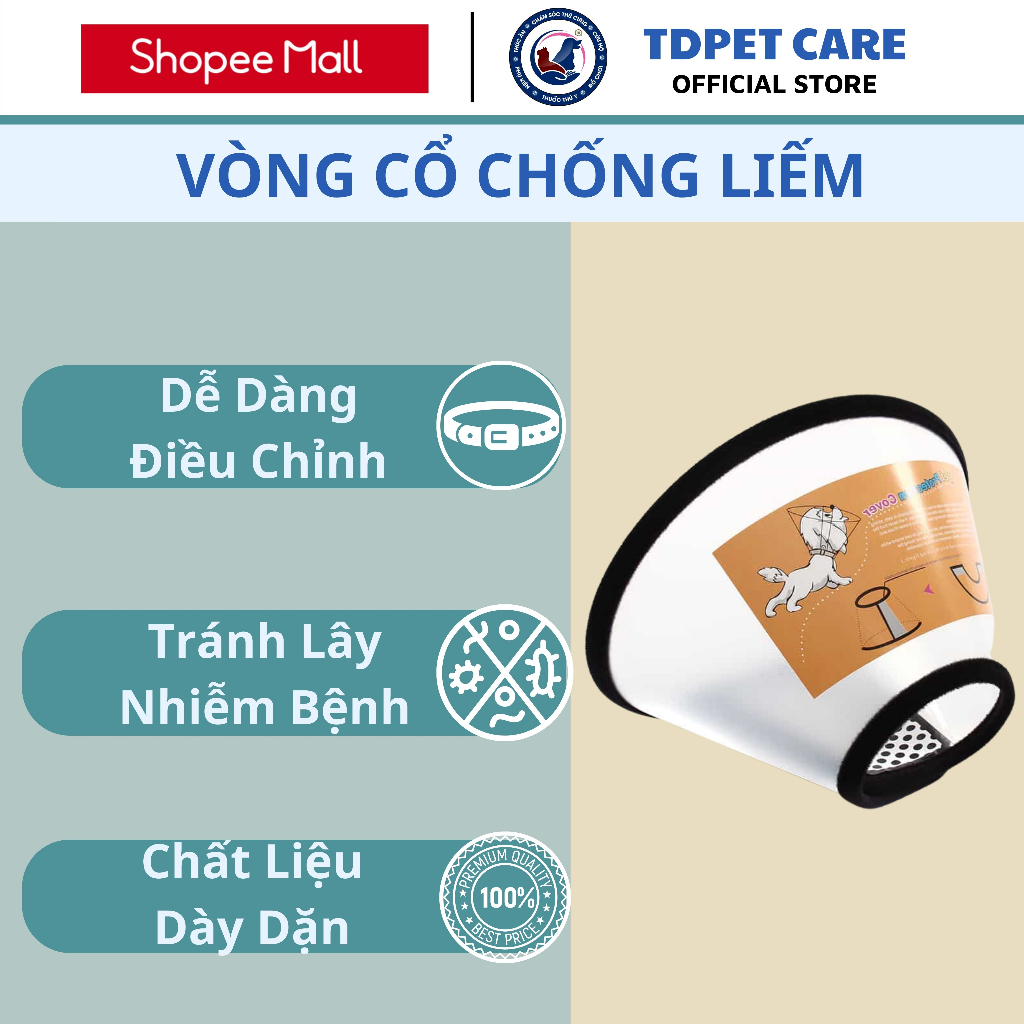 Lọ Nhỏ Gáy Mèo Hết Rận Mèo Ve Chó Bọ Chét TD A1 (Kèm Loa Cổ) - Chai Rận Mèo Ve Bọ Dành Cho Chó Mèo