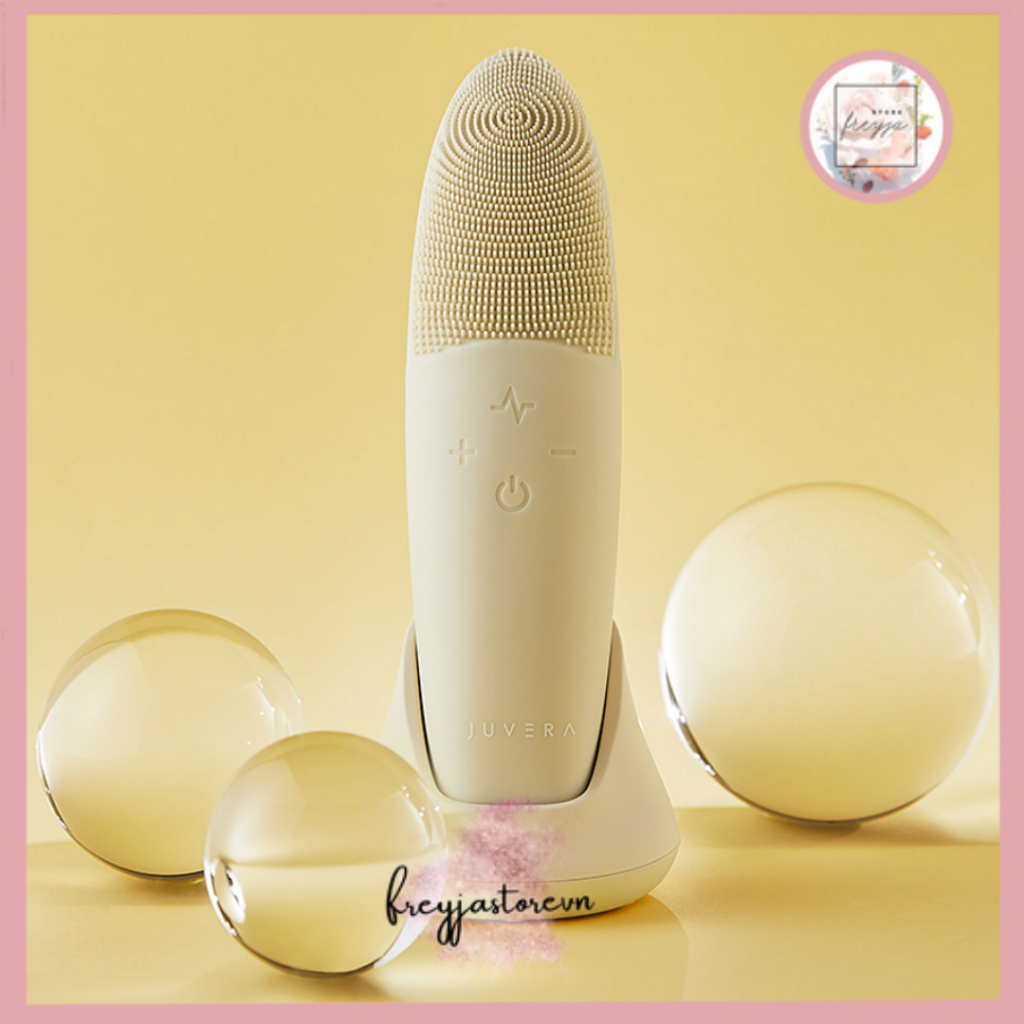 BẢO HÀNH 1 ĐỔI 1 TRONG 1 NĂM Máy Rửa Mặt Juvera Với 2 Phiên Bản làm sạch sâu đẩy tinh chất massage nâng cơ - FRYJA.STORE