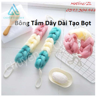 Bông Tắm Dài Tạo Bọt Siêu Mềm Min, Bông tắm kỳ lưng Tam3Khuc