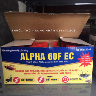 Alpha 60f ec phun diệt ruồi, muỗi, kiến, gián, bọ chét, ve,....