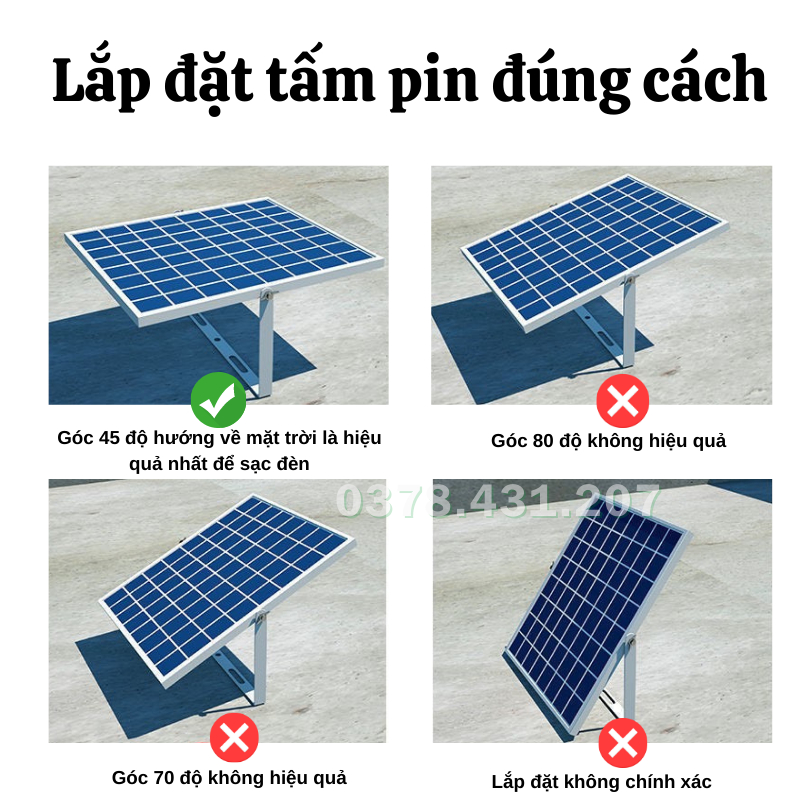 Đèn Led Đèn Năng Lượng Mặt Trời Siêu Sáng Chống Nước Tiết Kiệm Điện Năng Titan.st