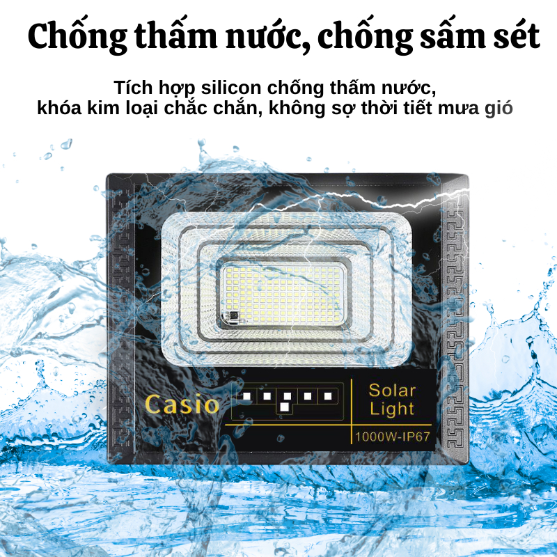 Đèn Led Đèn Năng Lượng Mặt Trời Siêu Sáng Chống Nước Tiết Kiệm Điện Năng Titan.st
