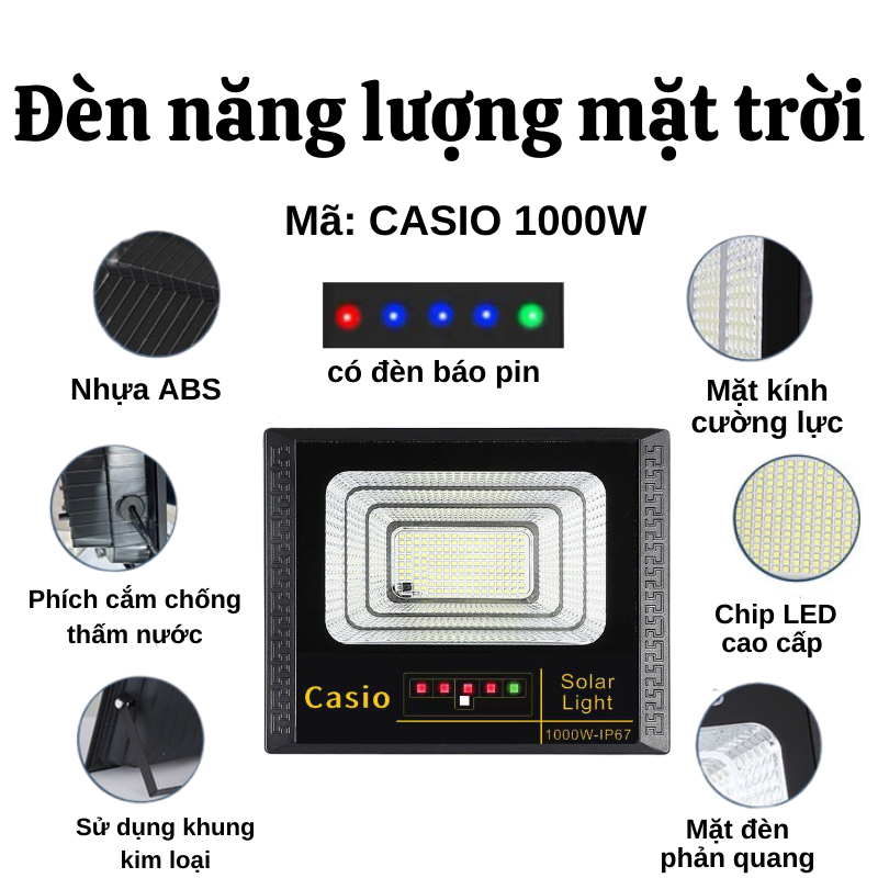 Đèn Năng Lượng Mặt Trời Siêu Sáng Tiết Kiệm Điện Năng TITAN.ST