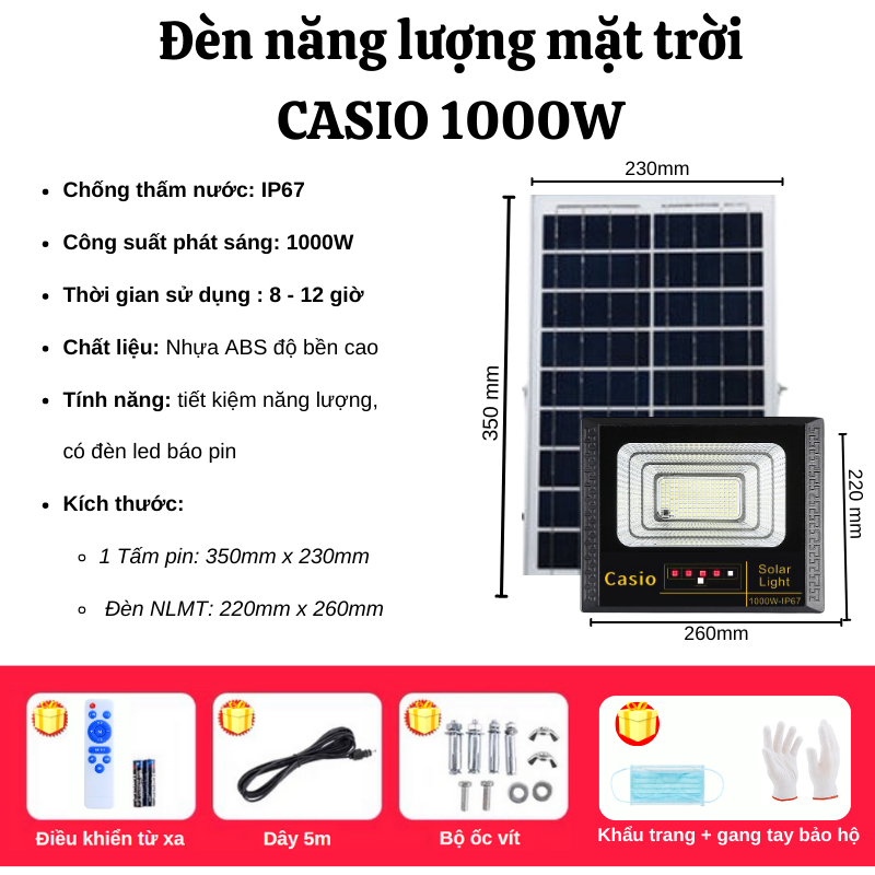 Đèn Led Đèn Năng Lượng Mặt Trời Siêu Sáng Chống Nước Tiết Kiệm Điện Năng Titan.st