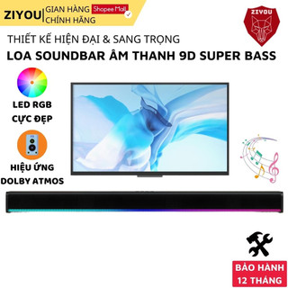 Loa Soundbar Bluetooth ZIYOU D01 LED Âm Thanh Vòm 9D Max BASS Hay Hiệu Ứng Rạp Chiếu Phim