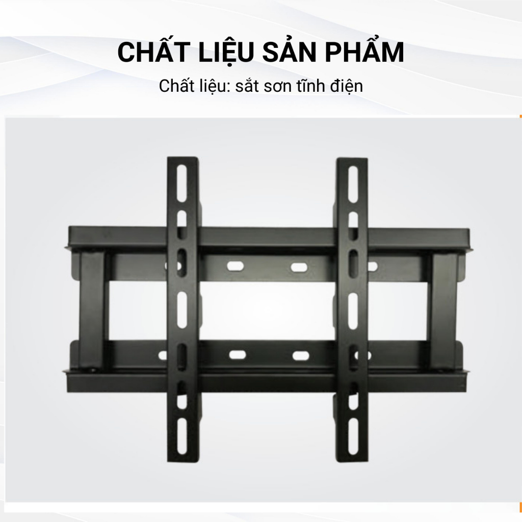 Khung treo tivi cố định CẢNH PHONG đa dạng kích thước từ 19-82 inch, chất liệu sắt sơn tĩnh điện màu, bảo hành 12 tháng