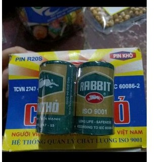 Pin Khô Tiểu/nhỡ/Đại con thỏ