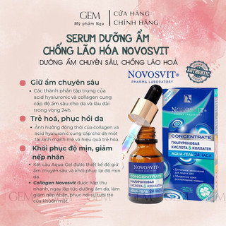 Serum dưỡng ẩm chống lão hóa novosvit 24h