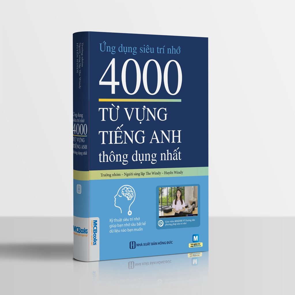 Sách Ứng Dụng Siêu Trí Nhớ 4000 Từ Vựng Tiếng Anh Thông Dụng Nhất Dành Cho Người Học Cơ Bản Học Kèm App Online