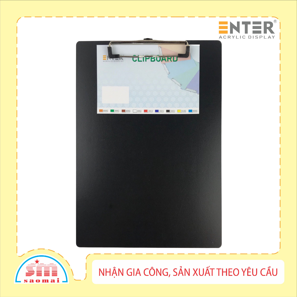 Bìa trình ký gỗ Enter G08 21.5x31.5cm A4 đứng