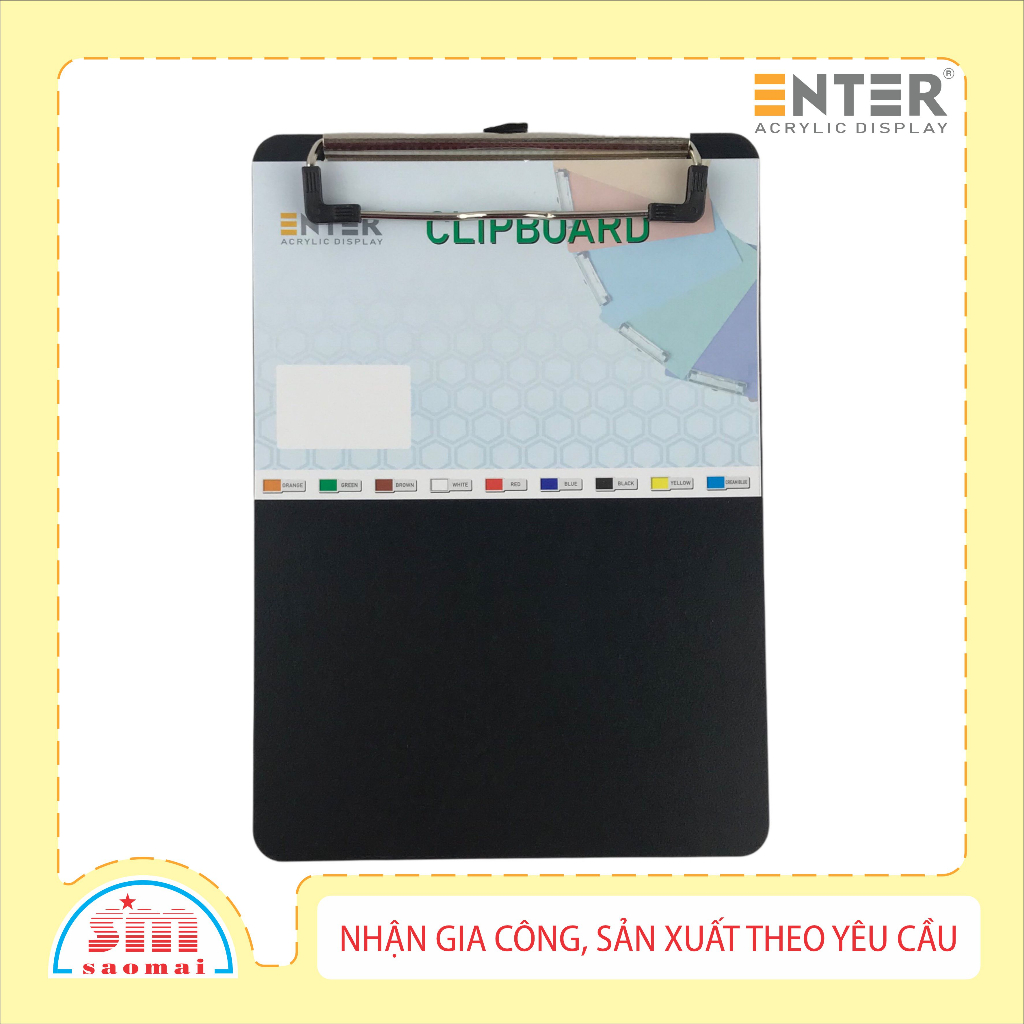 Bìa trình ký gỗ Enter G09 16.5x21.5cm A5 đứng