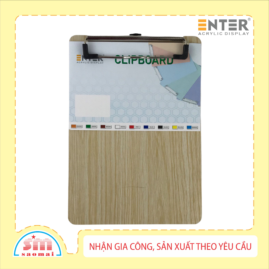 Bìa trình ký gỗ Enter G09 16.5x21.5cm A5 đứng