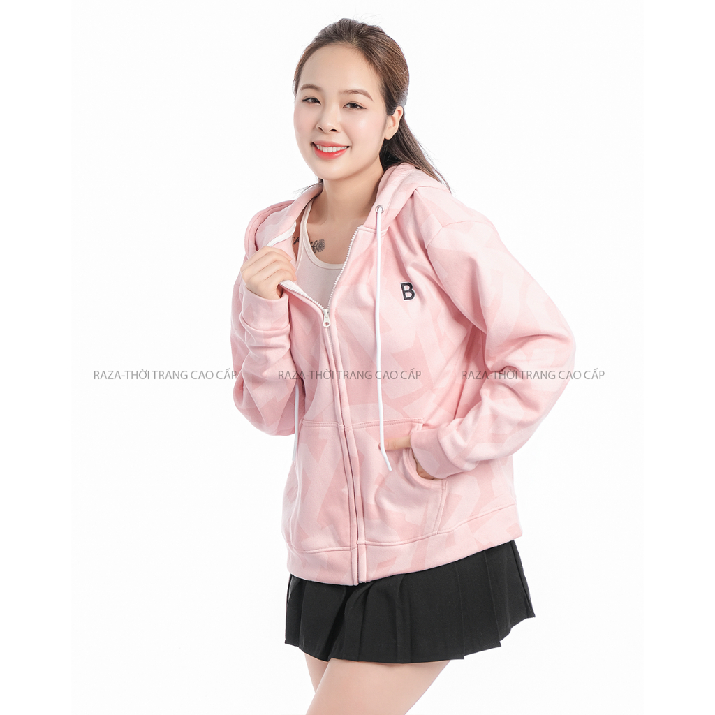 Áo Hoodie Zip ,Áo khoác nỉ, vải Cotton 100% Unisex có size từ 40-75kg RZ68