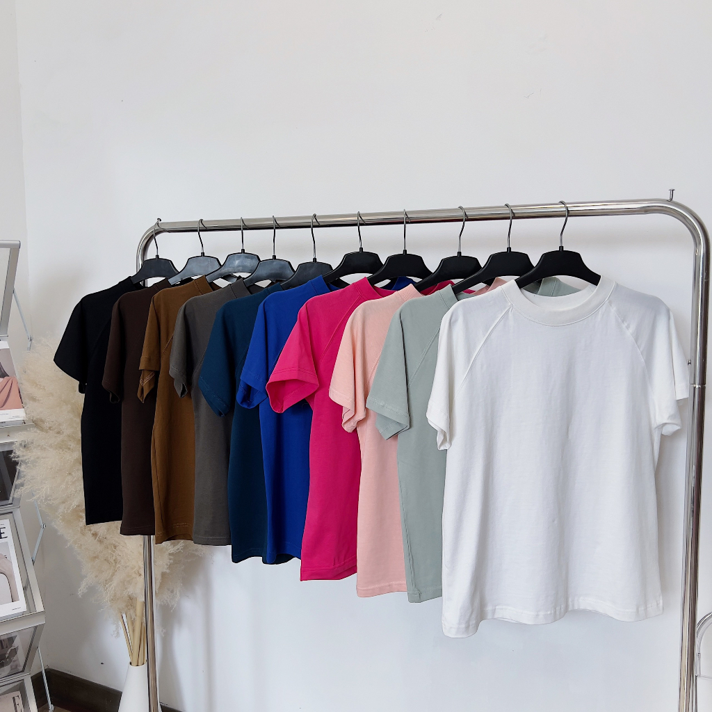 Áo thun Babytee Raglan 250GSM 100% Cotton 2c Mềm Mịn