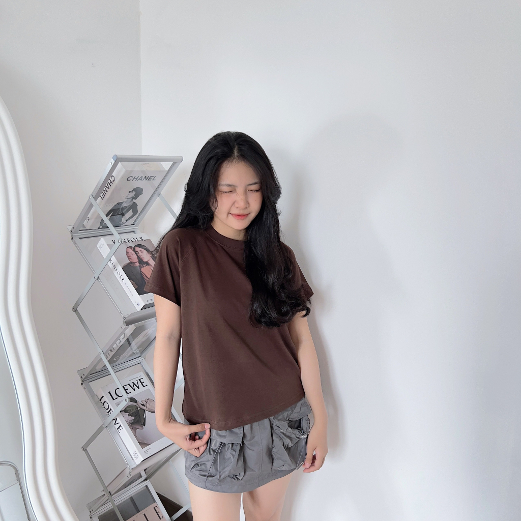 Áo thun Babytee Raglan 250GSM 100% Cotton 2c Mềm Mịn