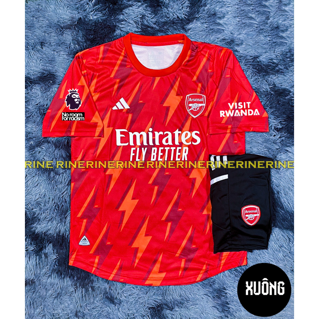 Bộ áo bóng đá Arsenal - ars đỏ traning Super có hàng thailand 2024-2023 Giống thi đấu