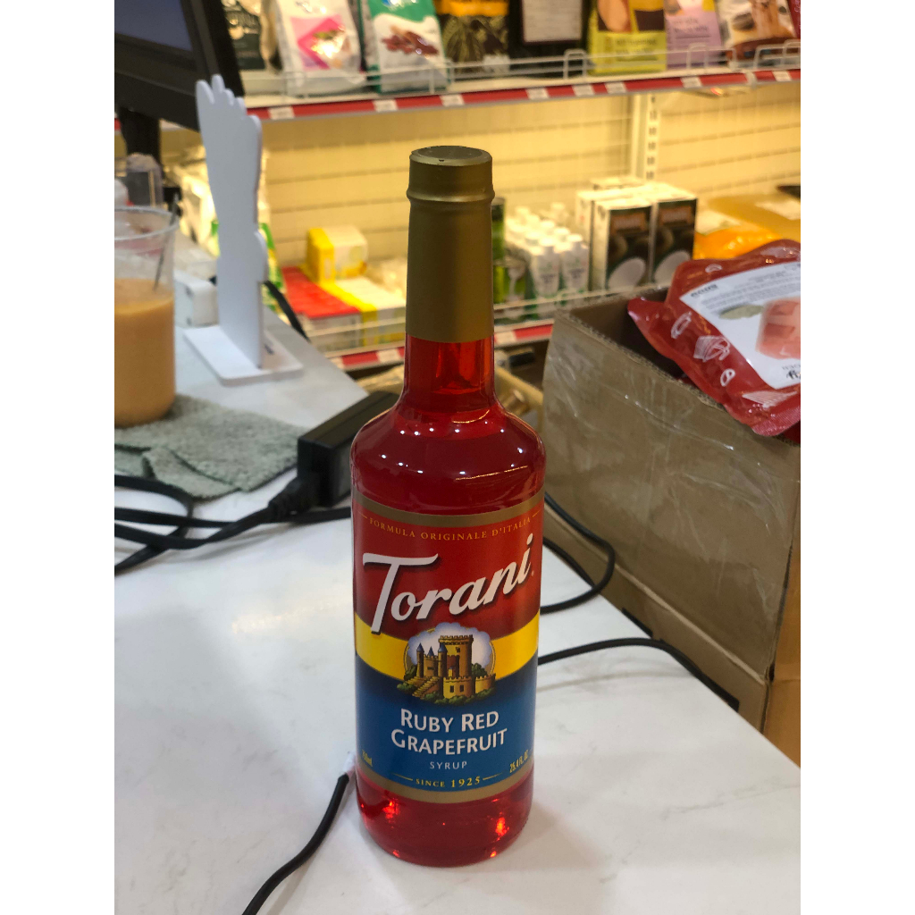 Siro Torani Bưởi Hồng  Syrup Torani Ruby Red Grapefruit  750ml