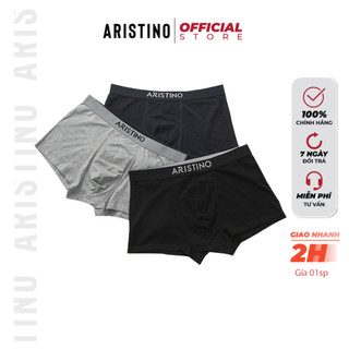 Quần lót nam boxer sịp đùi nam ARISTINO ABX03707 cotton cao cấp mềm mịn thoáng mát dễ chịu co giãn 04 chiều
