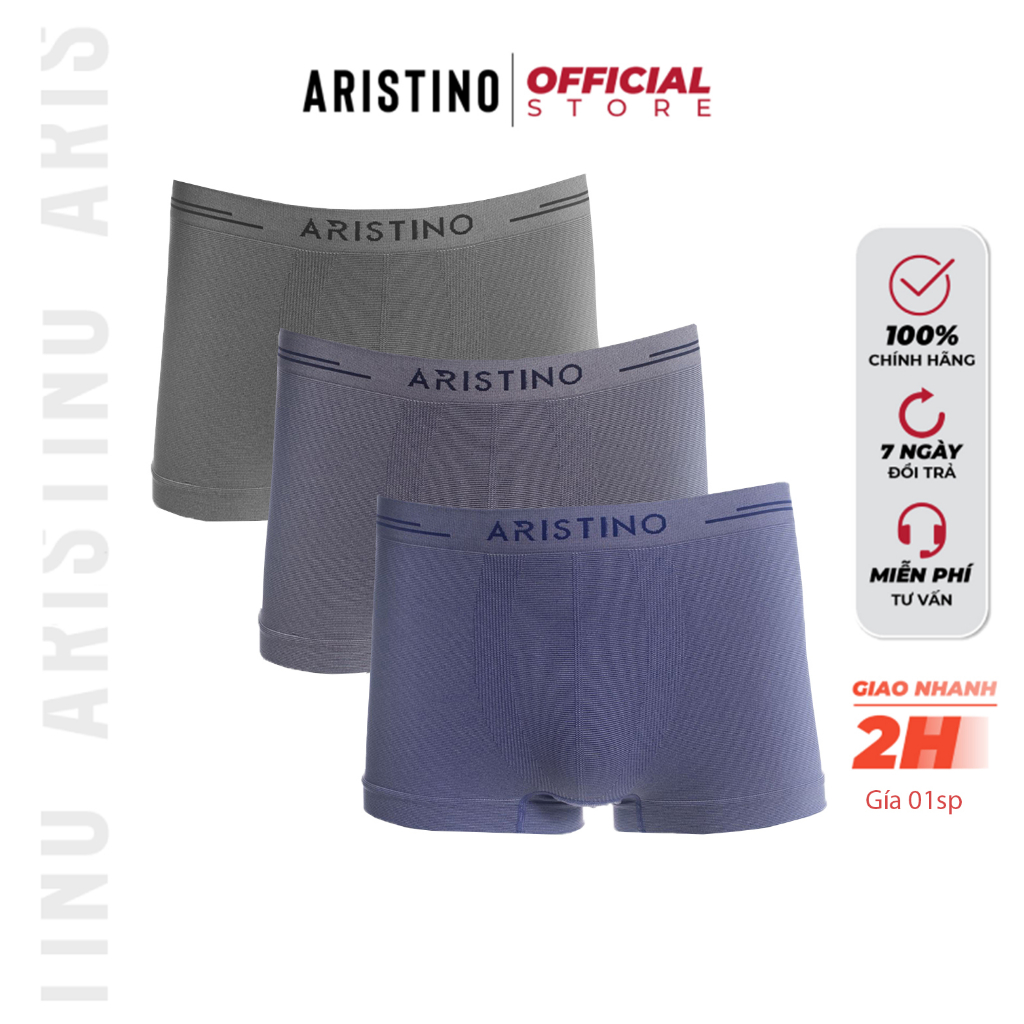 Quần lót nam boxer ARISTINO ABX064 sịp đùi cao cấp cạp cao dệt liền mềm co giãn 4 chiều thoáng mát kháng khuẩn khử mùi