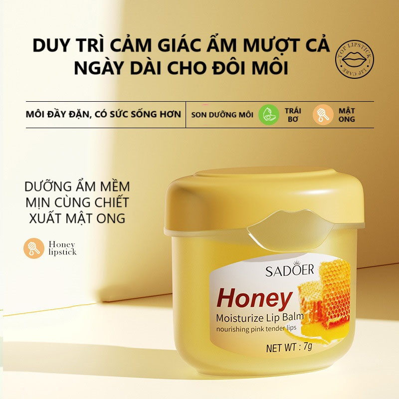 Son Dưỡng Môi Lip Balm SADOER, Dưỡng Ẩm Sâu, Giảm Thâm Hiệu Quả, Giúp Đôi Môi Mềm Mại Và Mịn Màng