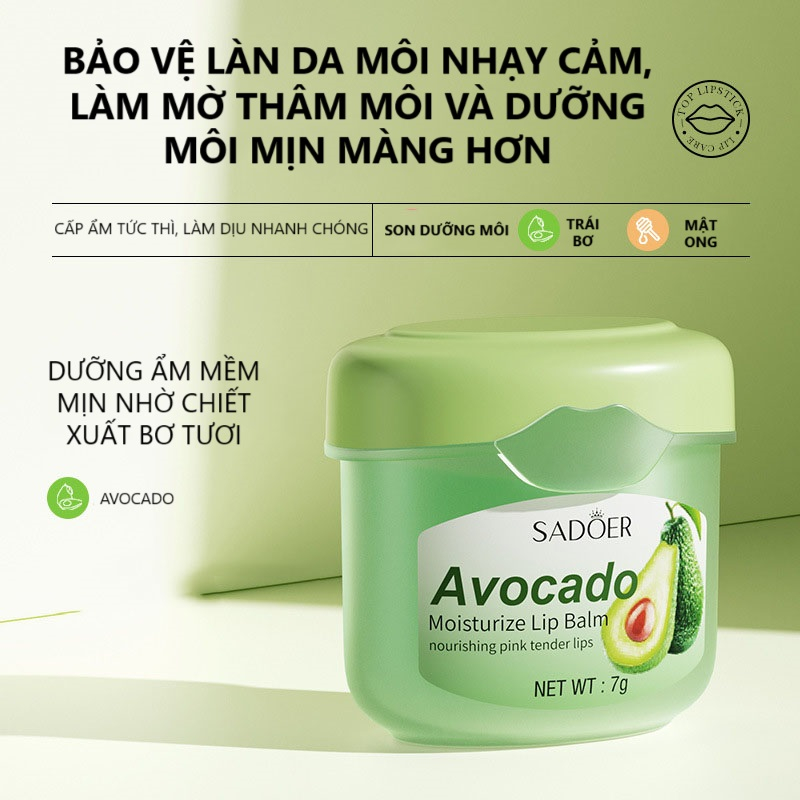 Son Dưỡng Môi Lip Balm SADOER, Dưỡng Ẩm Sâu, Giảm Thâm Hiệu Quả, Giúp Đôi Môi Mềm Mại Và Mịn Màng