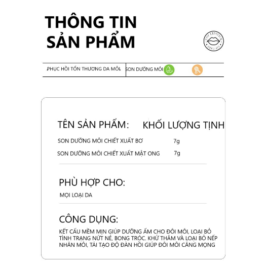 Son Dưỡng Môi Lip Balm SADOER, Dưỡng Ẩm Sâu, Giảm Thâm Hiệu Quả, Giúp Đôi Môi Mềm Mại Và Mịn Màng