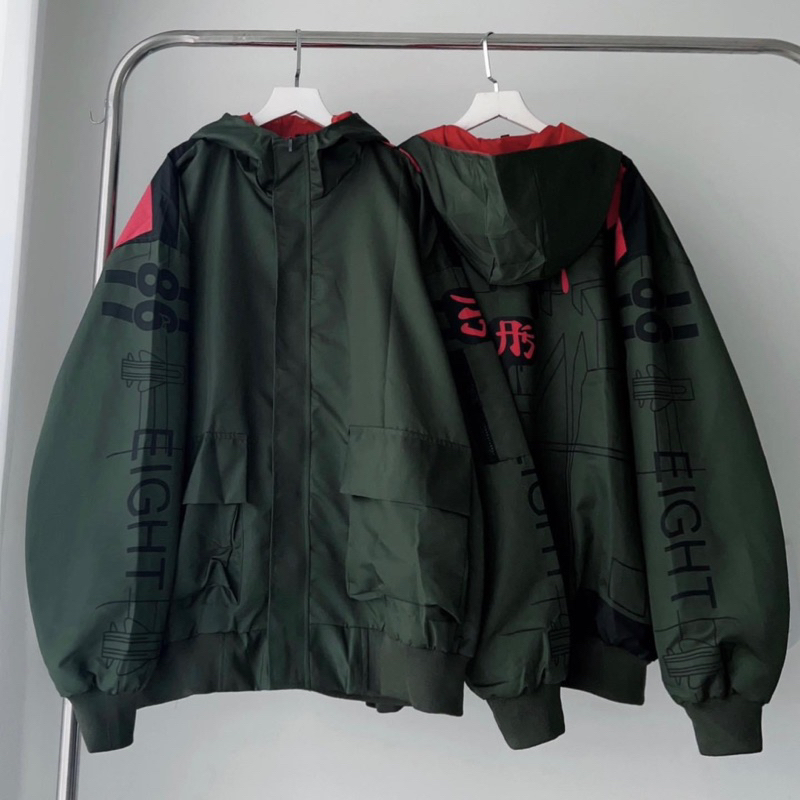 Áo Khoác Dù 2 Lớp Có Túi Trong EIGHT Unisex