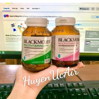 Blackmores Multivitamin for Men/Women 60 Tablets - Vitamin tổng hợp Nam/Nữ Úc