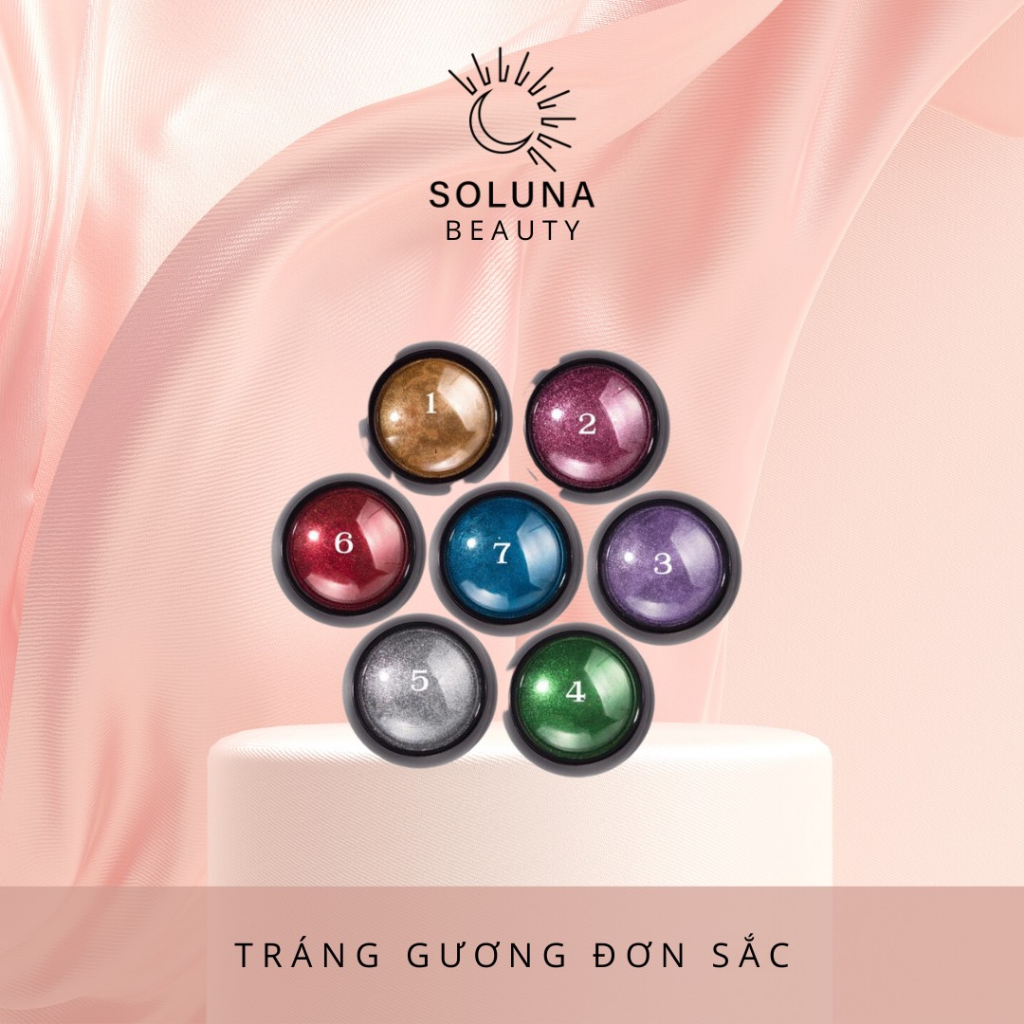 Tráng gương đơn sắc Bạc, Vàng nhạt, xanh lá, hồng, đỏ, xanh dương, xanh dương đậm