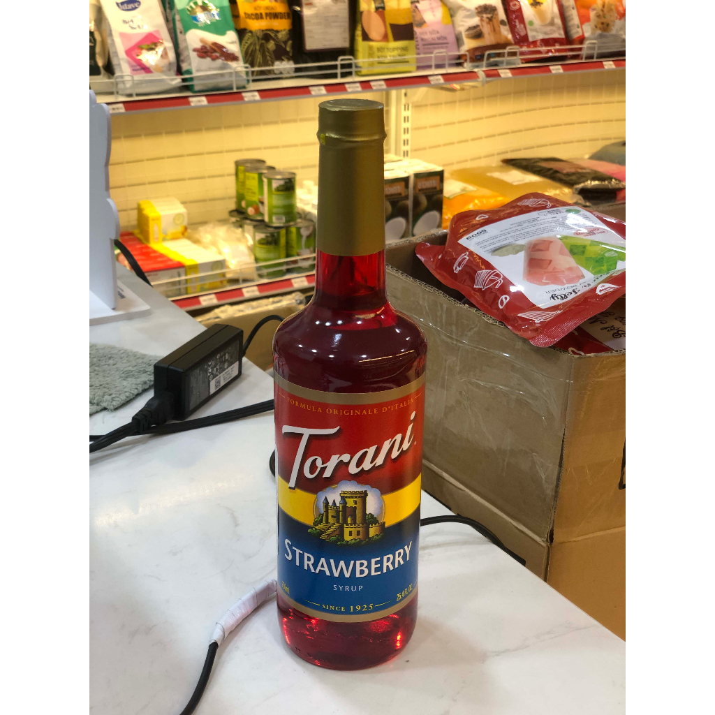 Siro Torani Dâu  Syrup Torani Strawberry  750ml
