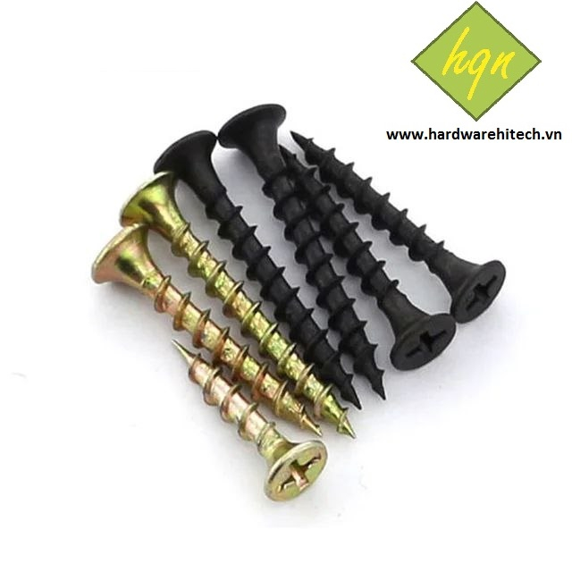 (TÚI 100 CON) VÍT GỖ ĐẦU BẰNG 4 LY ĐỦ SIZE/ VÍT REN THƯA 4 mm / Vít ren gỗ m4