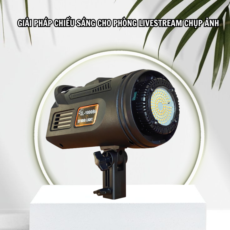 Đèn led livestream studio kèm softbox hỗ trợ chụp ảnh quay hình video có tripod giá đỡ 3 chân cao 2,1m