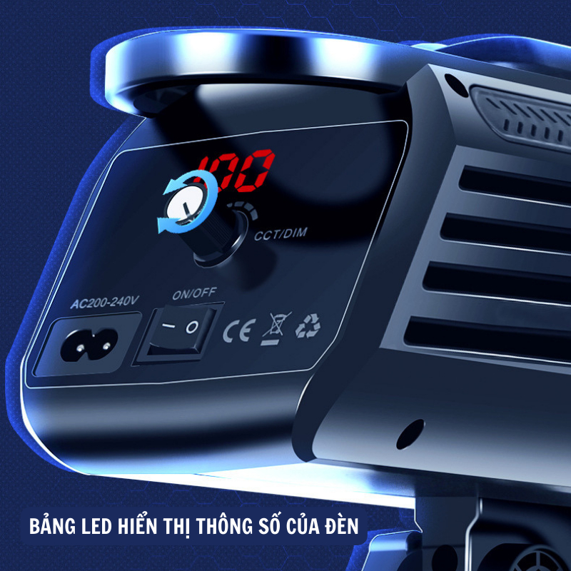 Đèn led livestream studio kèm softbox hỗ trợ chụp ảnh quay hình video có tripod giá đỡ 3 chân cao 2,1m